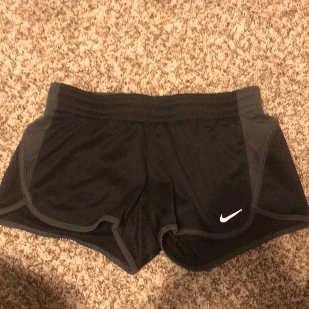 Black Nike shorts good for exercising or sleeping.